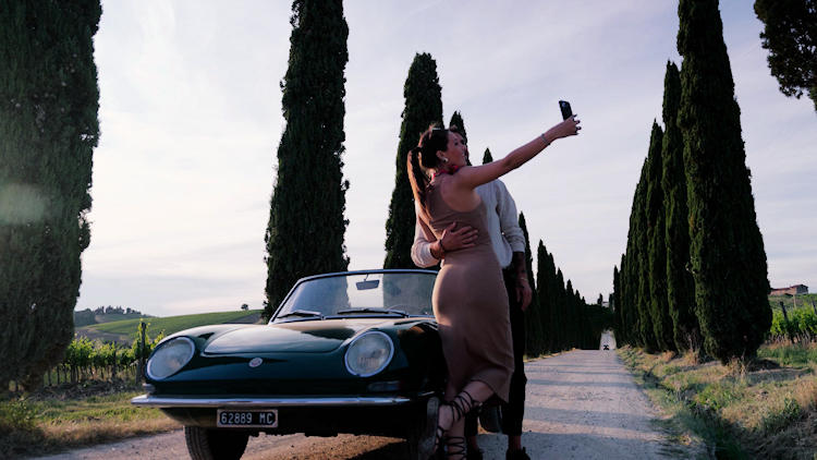 Vintage car tour Italy